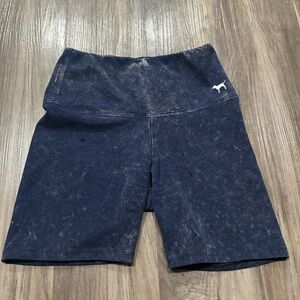 PINK Victoria's Secret Dark Blue Yoga Shorts